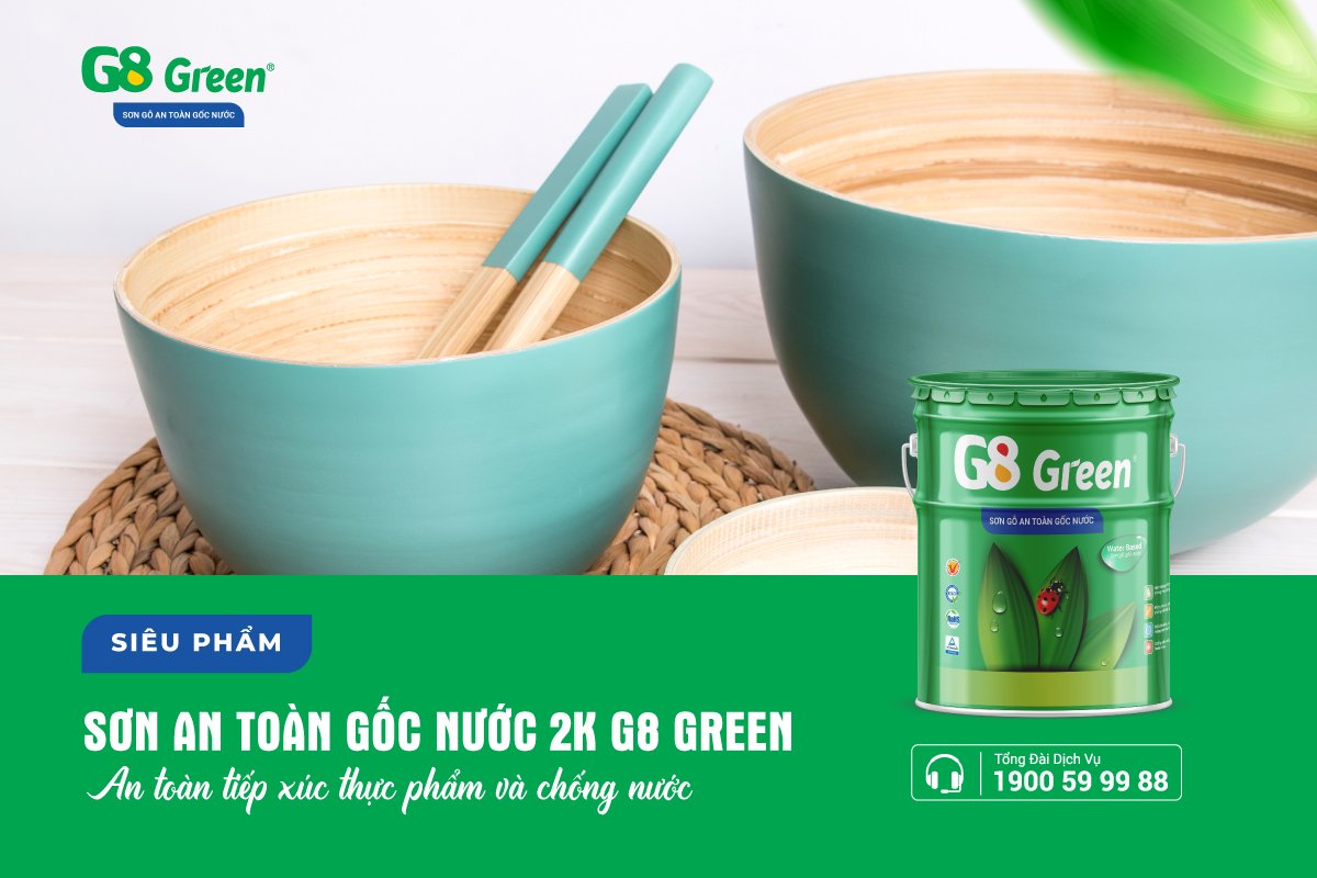 Sơn Gỗ An Toàn 2K G8 Green