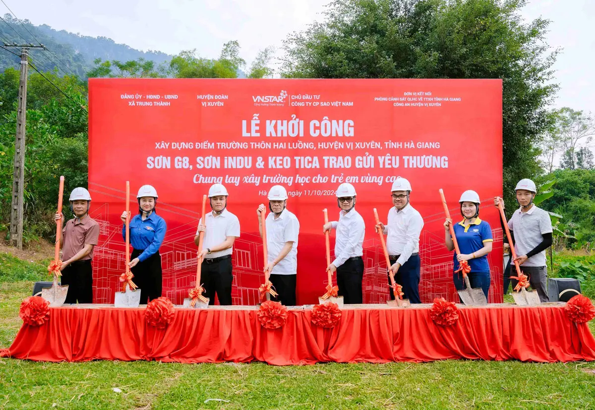 Khởi Công Xây Dựng Trường Học Cho Trẻ Em Vùng Cao Tại Huyện Vị Xuyên, Hà Giang