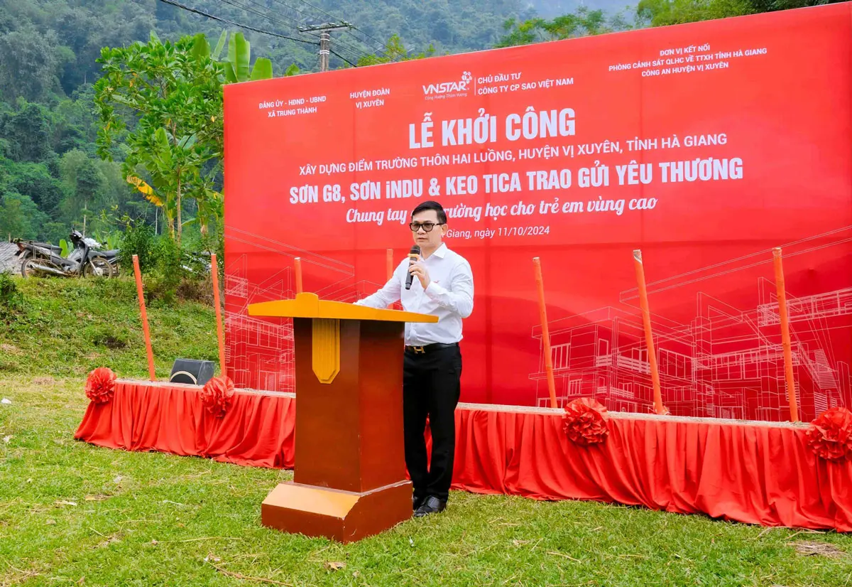 Khởi Công Xây Dựng Trường Học Cho Trẻ Em Vùng Cao Tại Huyện Vị Xuyên, Hà Giang